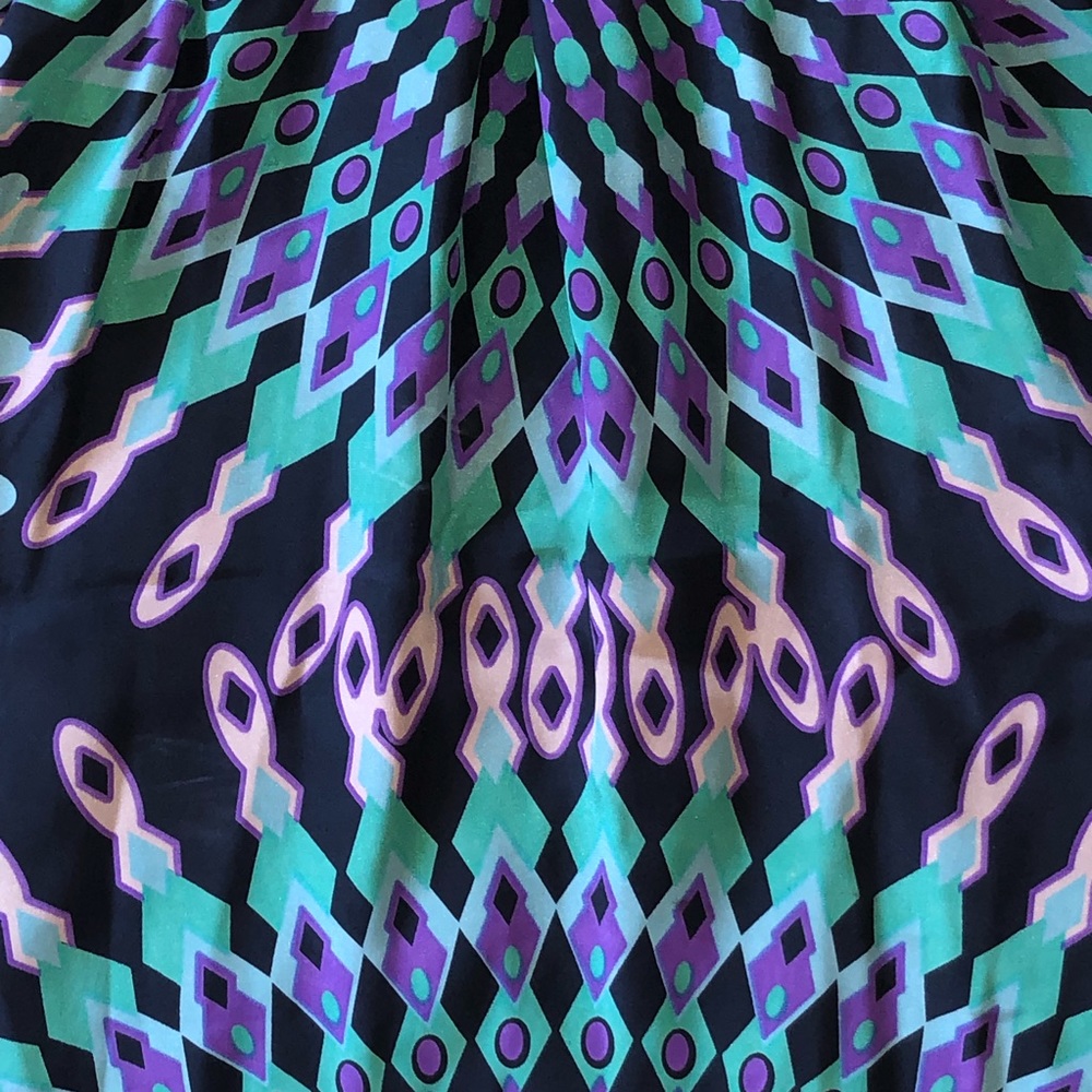 Bellatrix Multi Color Silk Dress - Picture 9 of 10